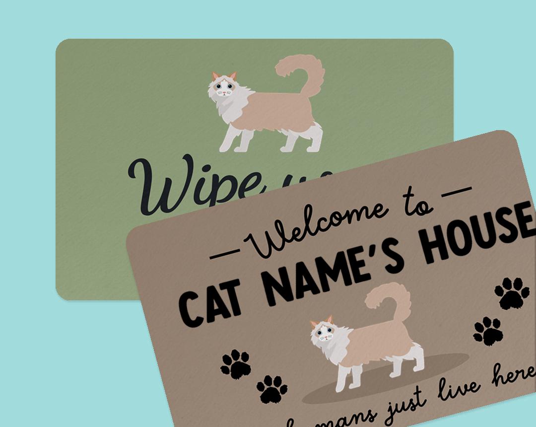 Personalized Cat Doormats