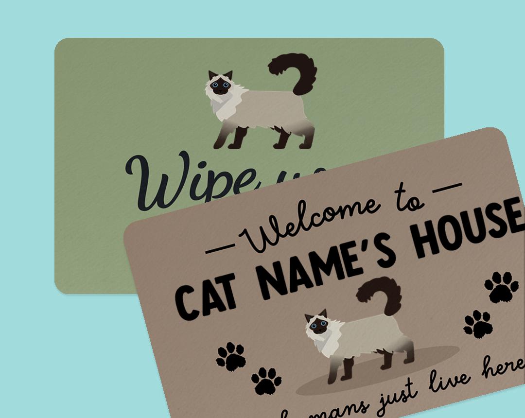 Personalized Cat Doormats