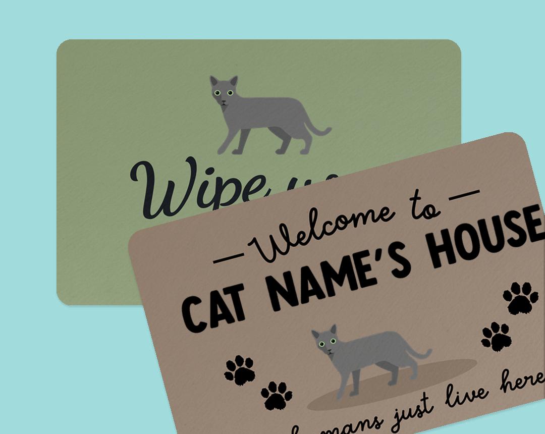 Personalized Cat Doormats