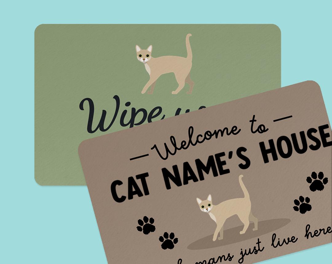 Personalized Cat Doormats