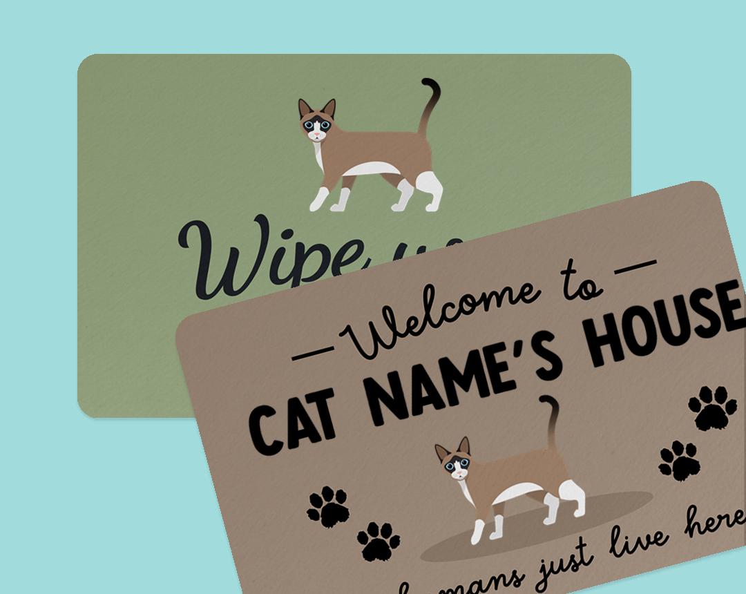 Personalized Cat Doormats