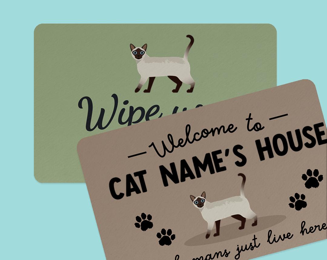 Personalized Cat Doormats