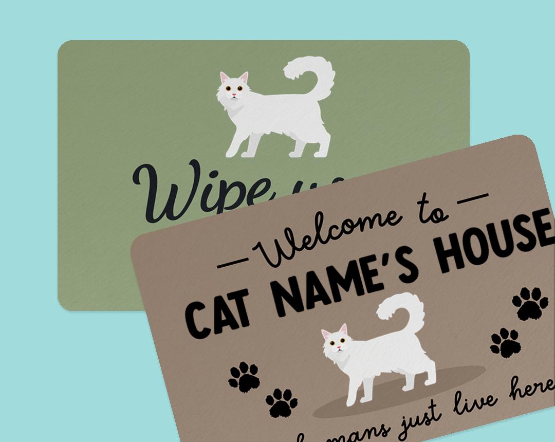 Personalized Cat Doormats