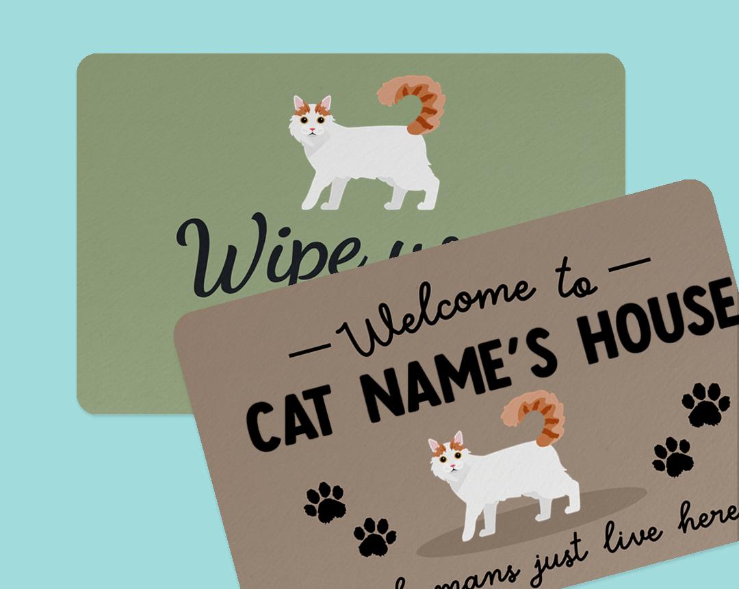 Personalized Cat Doormats