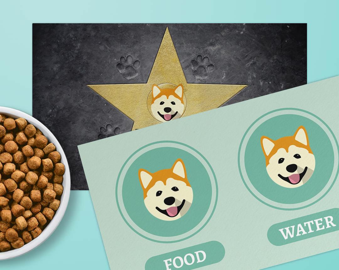 Personalized Dog Food Mats