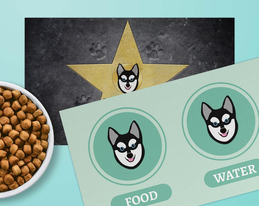 Personalized Dog Food Mats