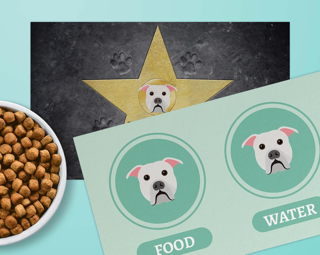 Personalized Dog Food Mats