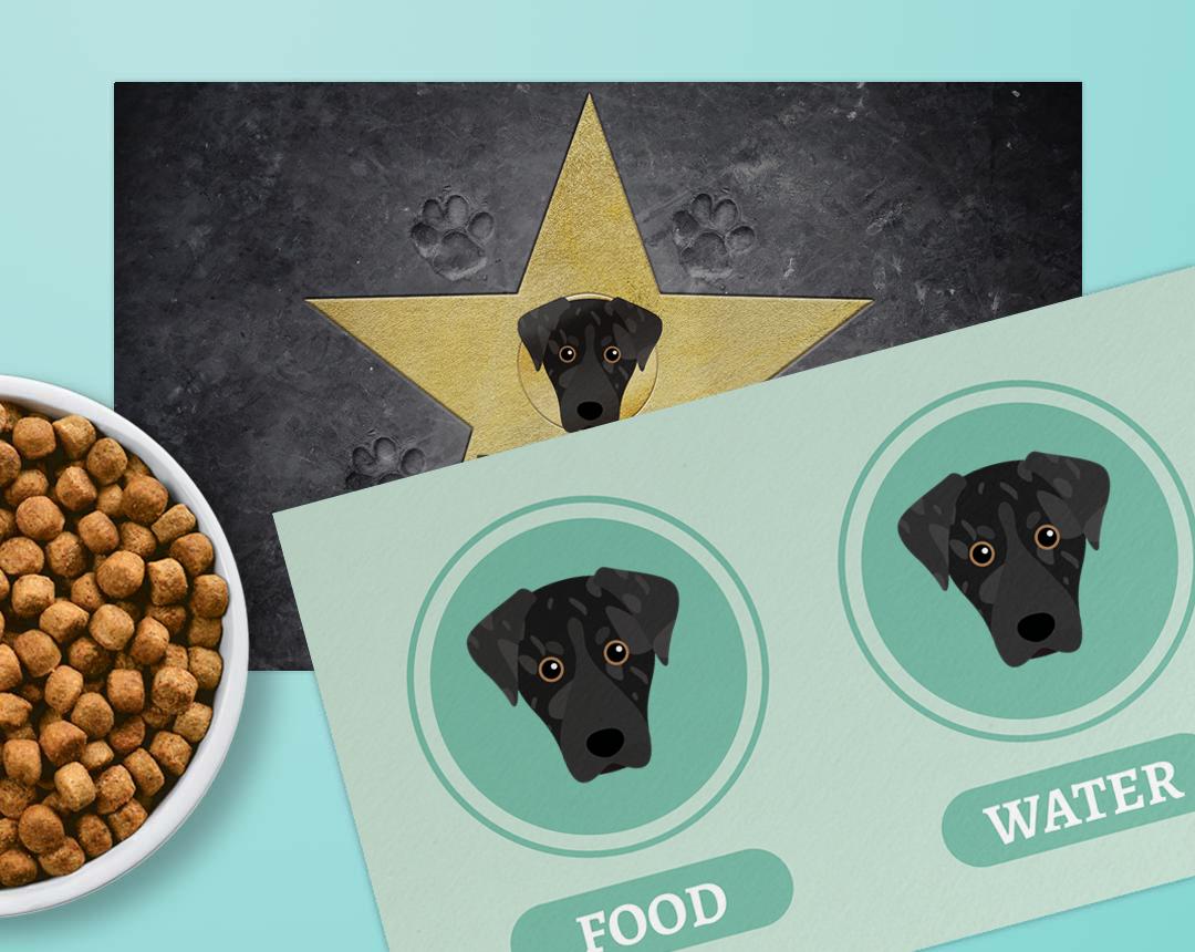 Personalized Dog Food Mats