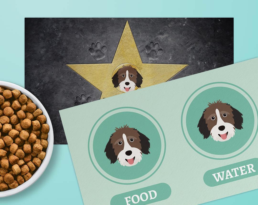Personalized Dog Food Mats