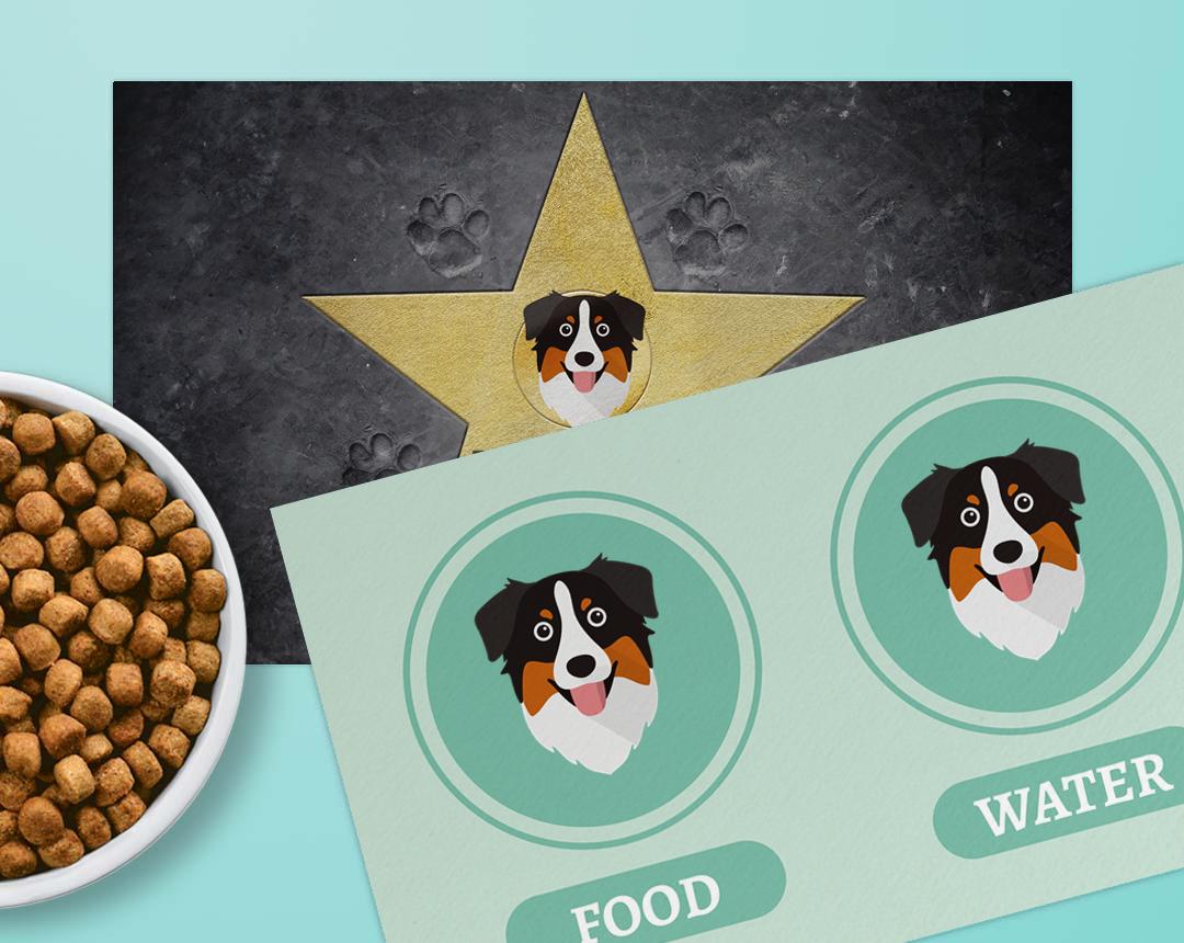 Personalized Dog Food Mats