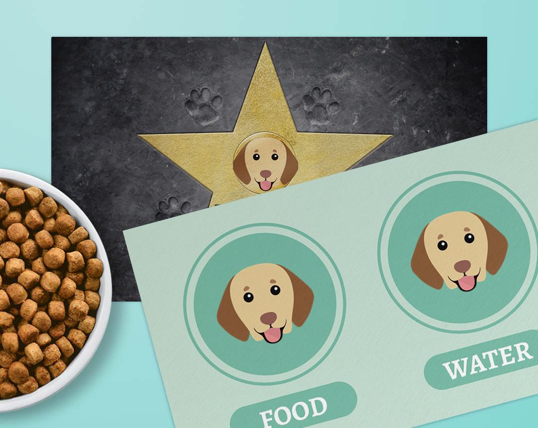 Personalized Dog Food Mats
