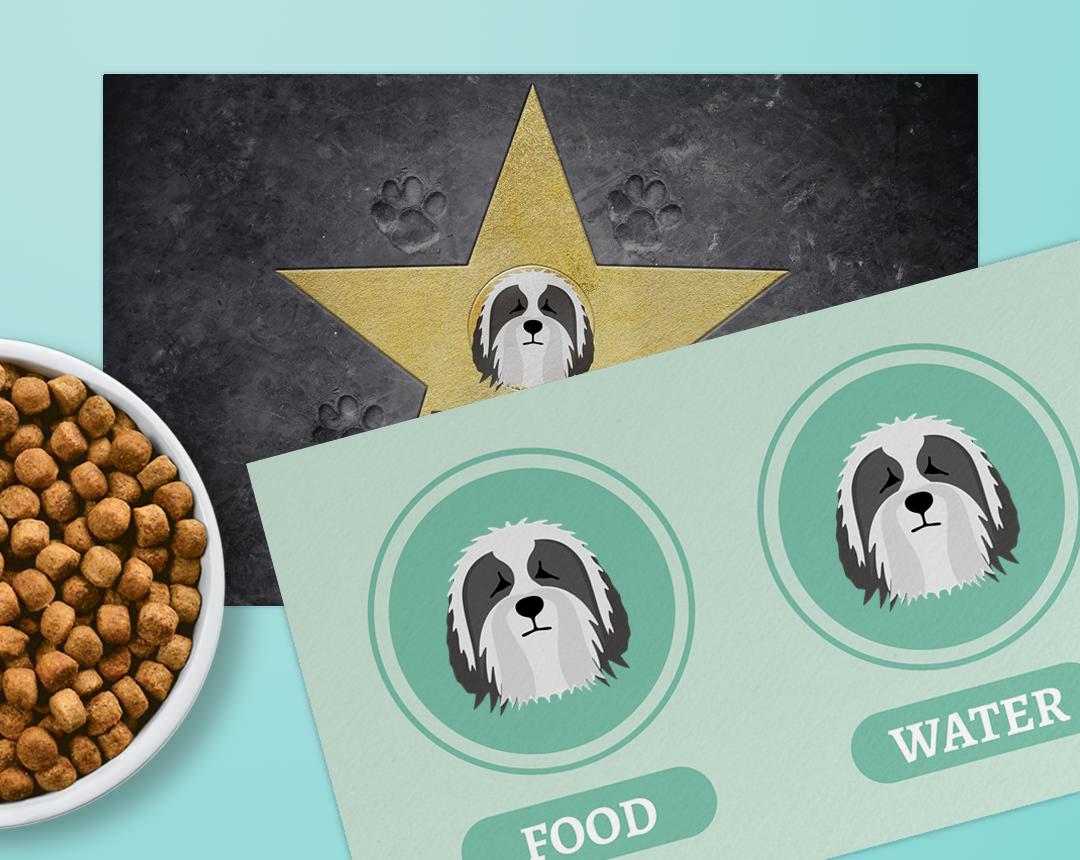 Personalized Dog Food Mats