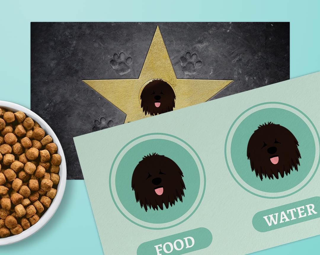 Personalized Dog Food Mats