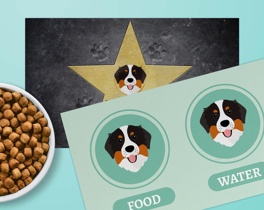 Personalized Dog Food Mats