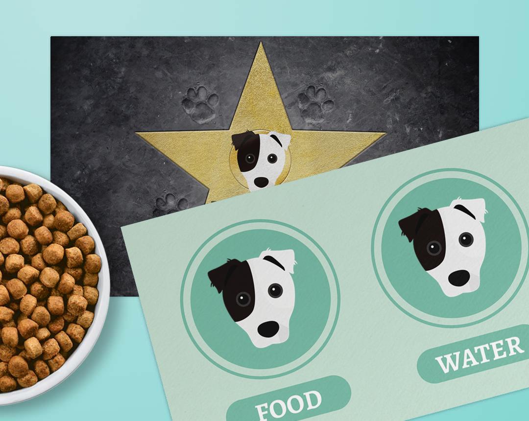 Personalized Dog Food Mats