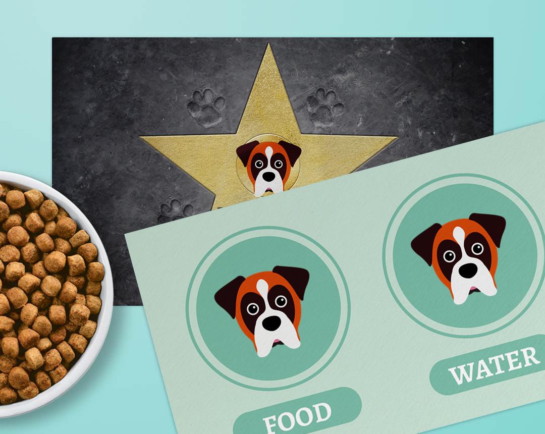Personalized Dog Food Mats