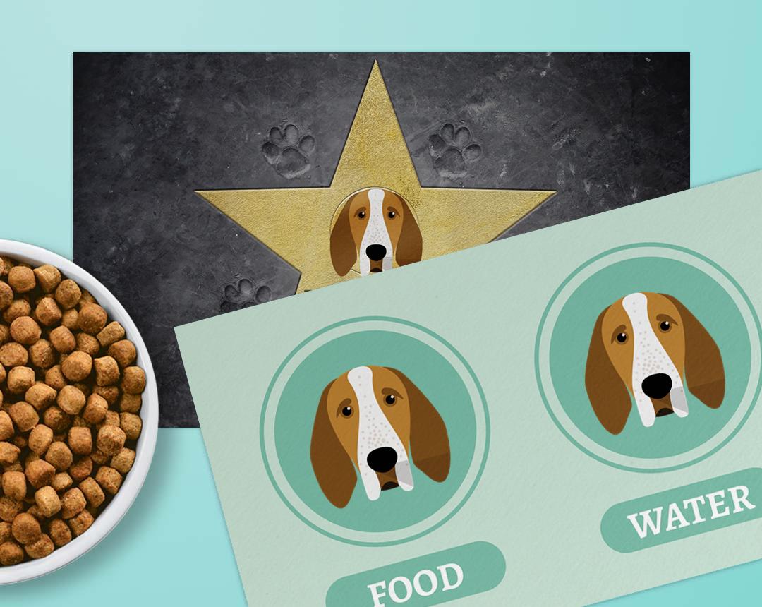 Personalized Dog Food Mats