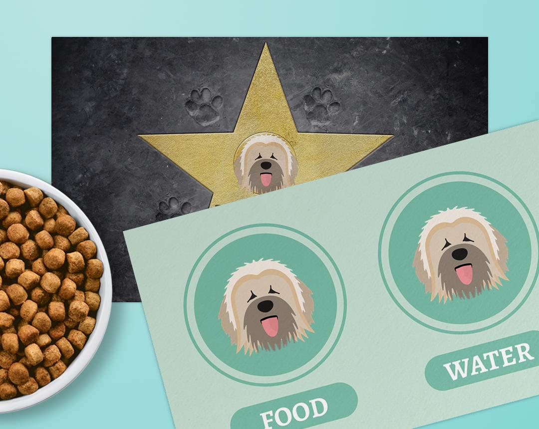 Personalized Dog Food Mats