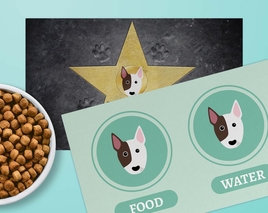 Personalized Dog Food Mats
