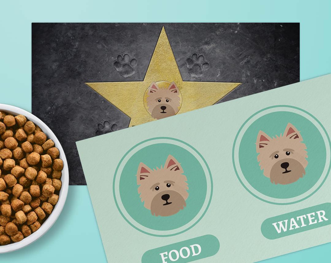 Personalized Dog Food Mats