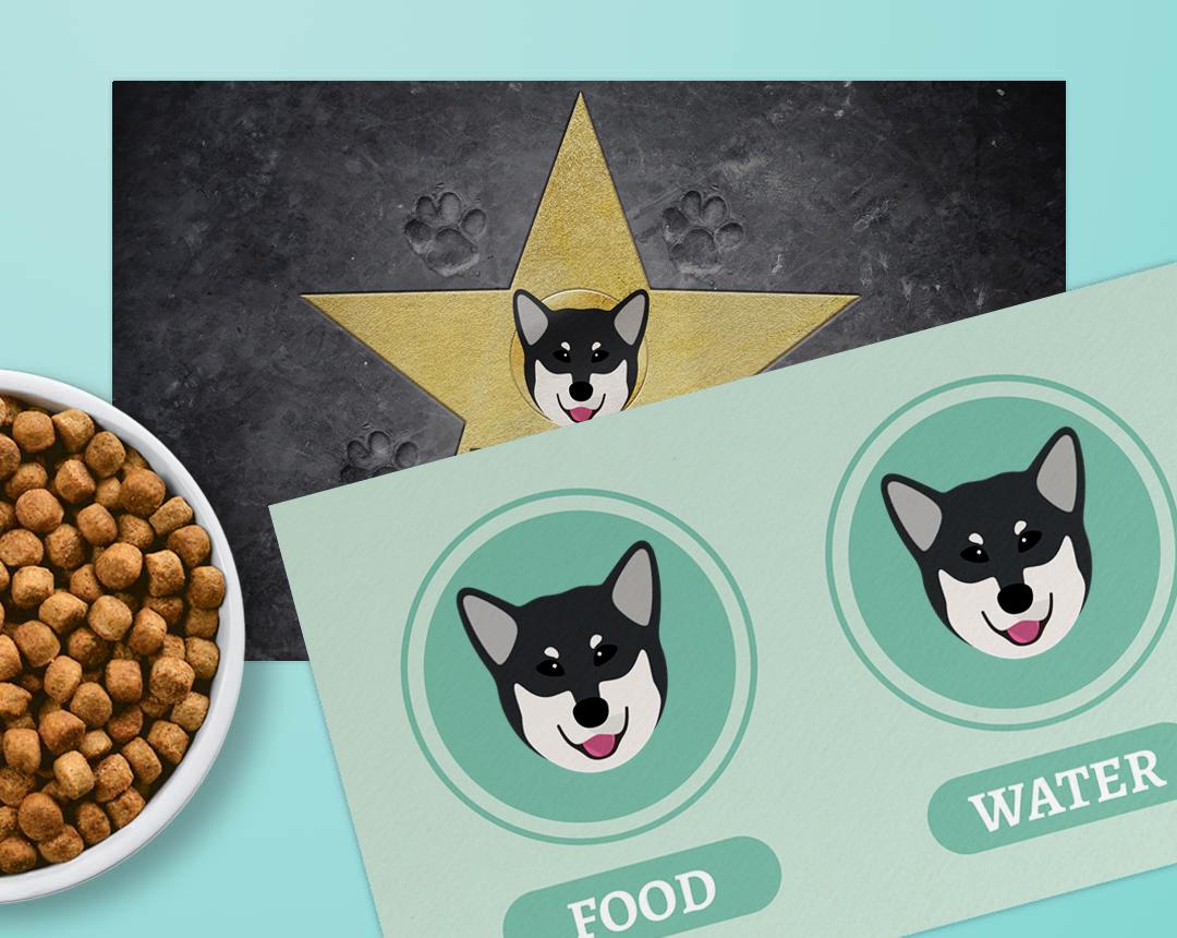 Personalized Dog Food Mats