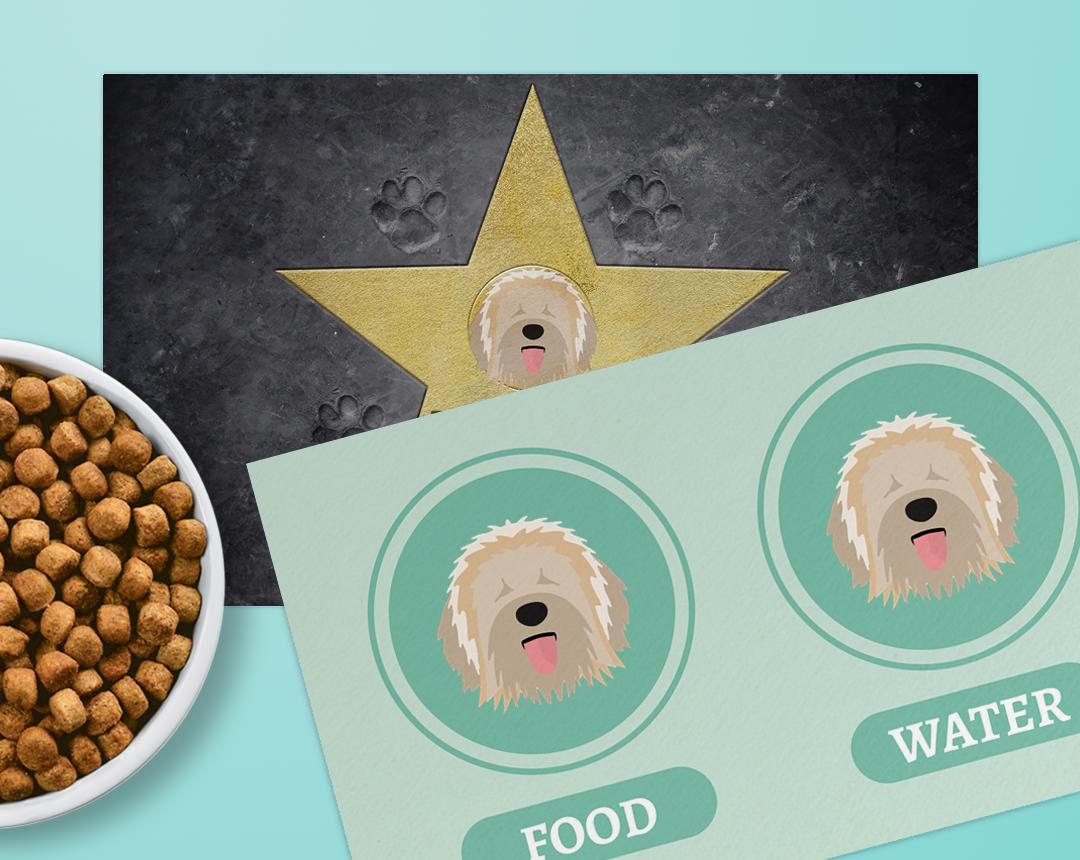 Personalized Dog Food Mats