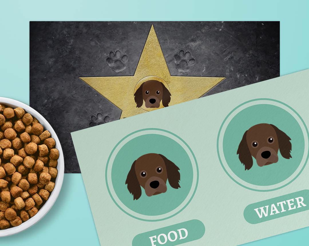 Personalized Dog Food Mats