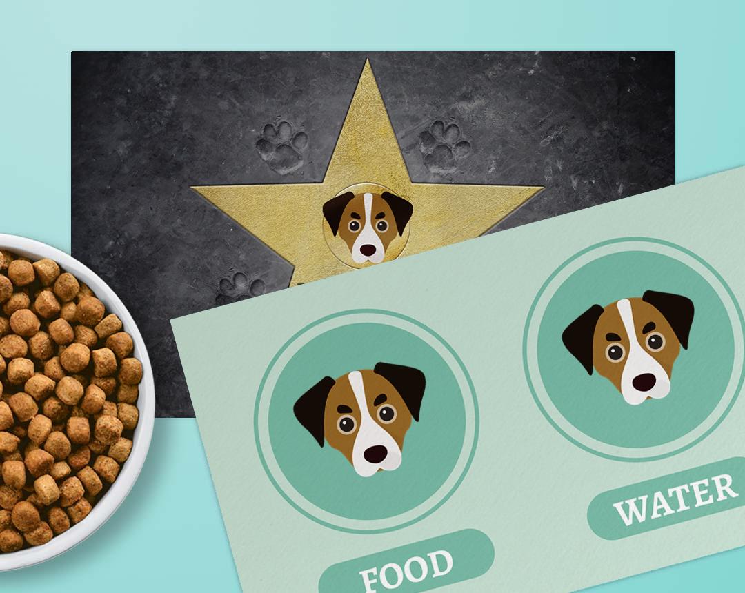 Personalized Dog Food Mats