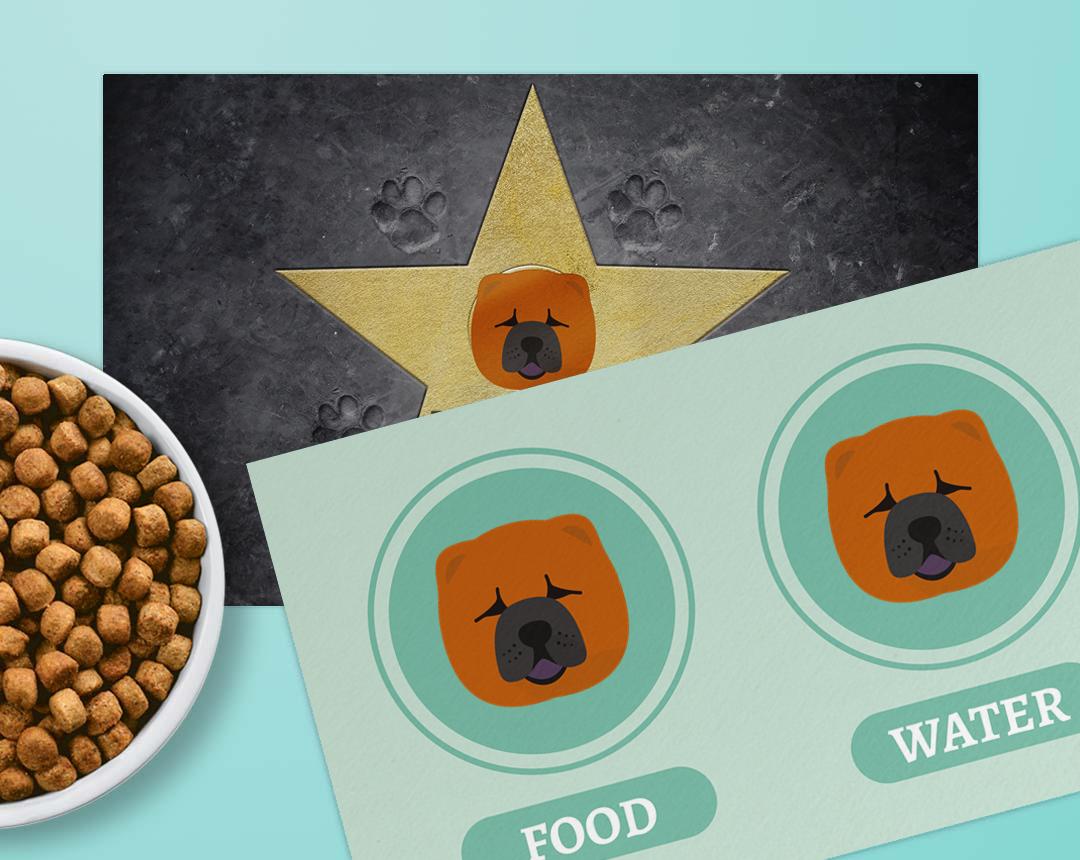 Personalized Dog Food Mats
