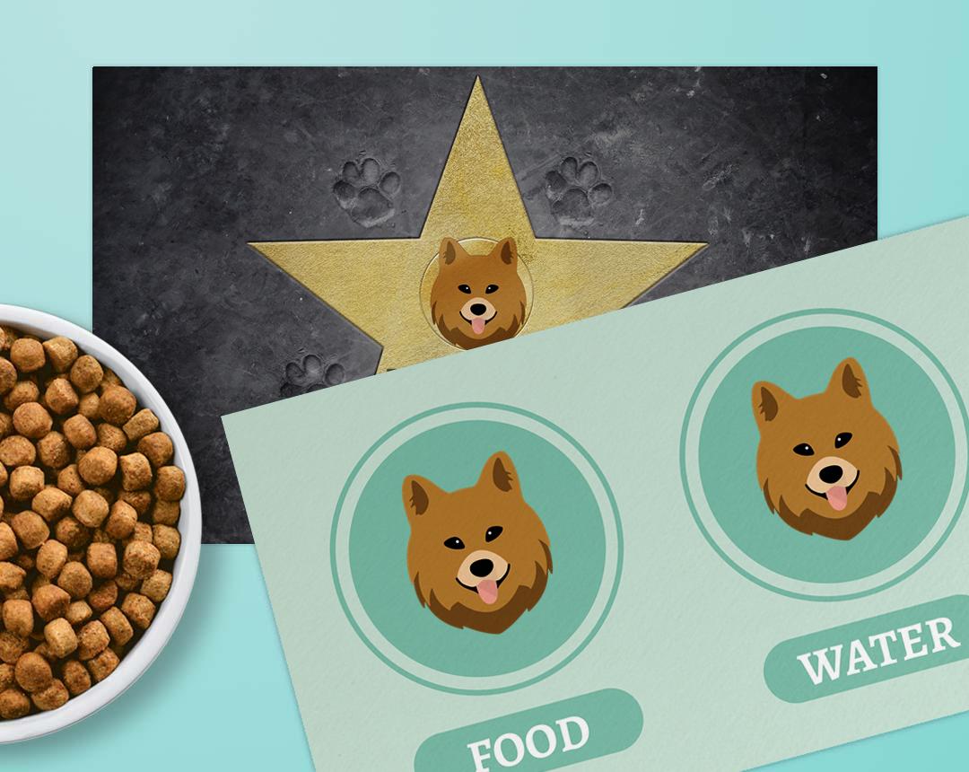 Personalized Dog Food Mats