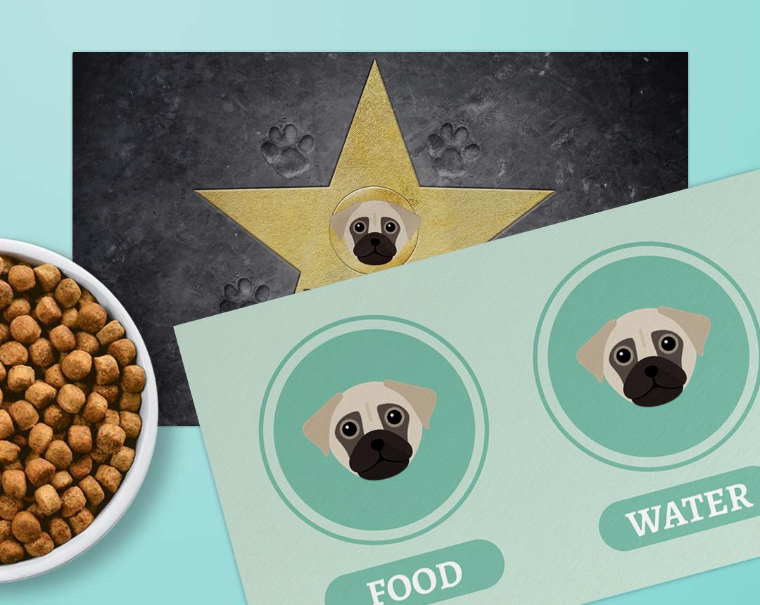 Personalized Dog Food Mats