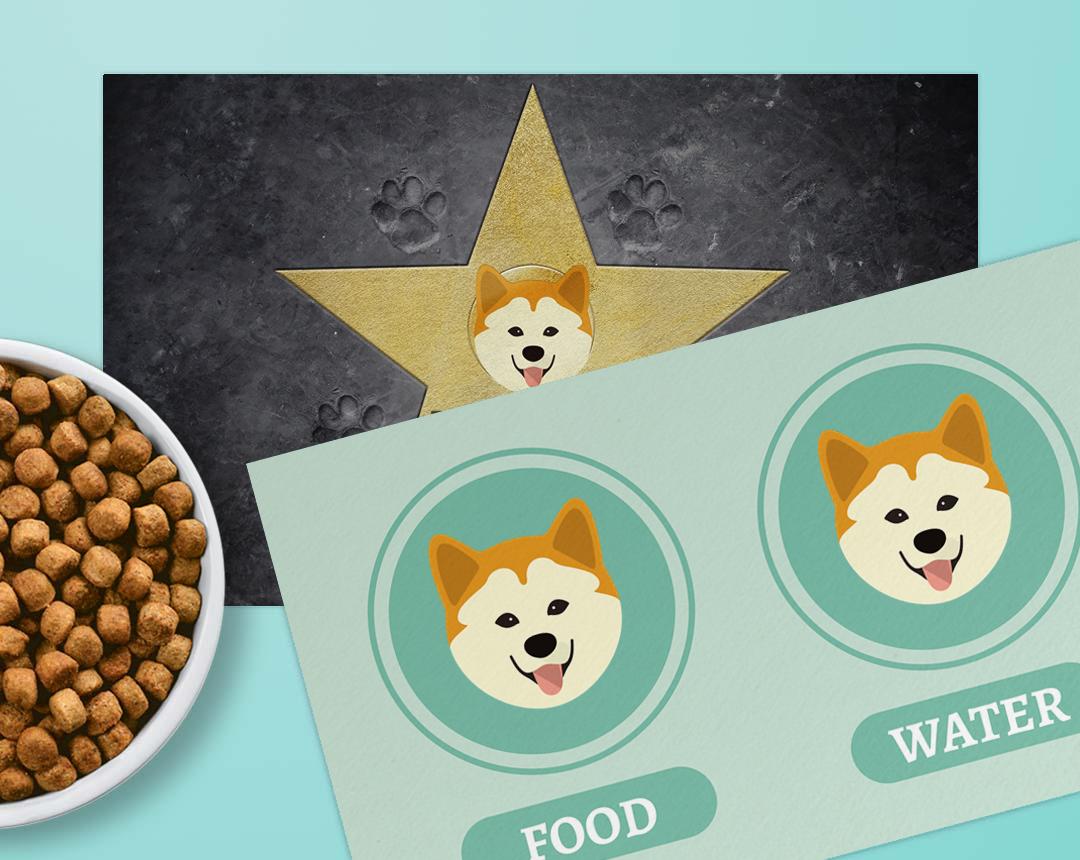 Personalized Dog Food Mats