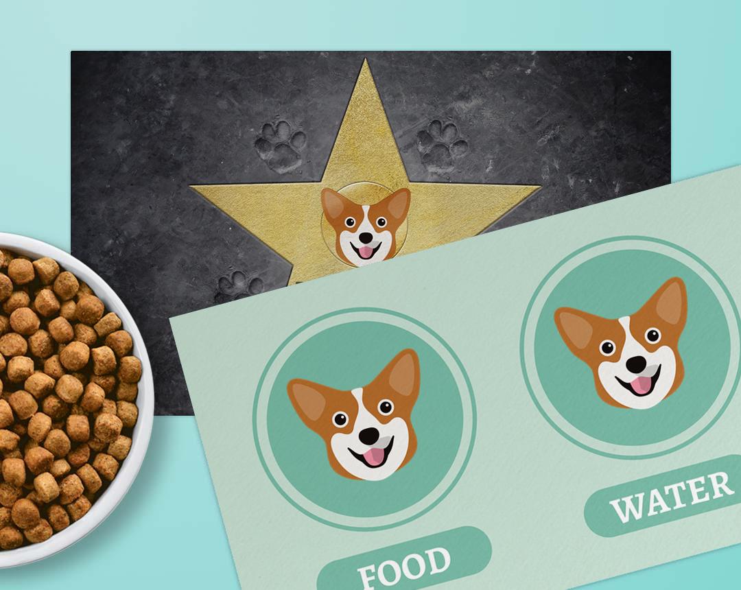 Personalized Dog Food Mats