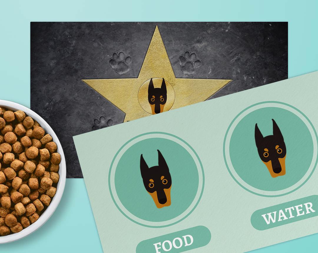 Personalized Dog Food Mats