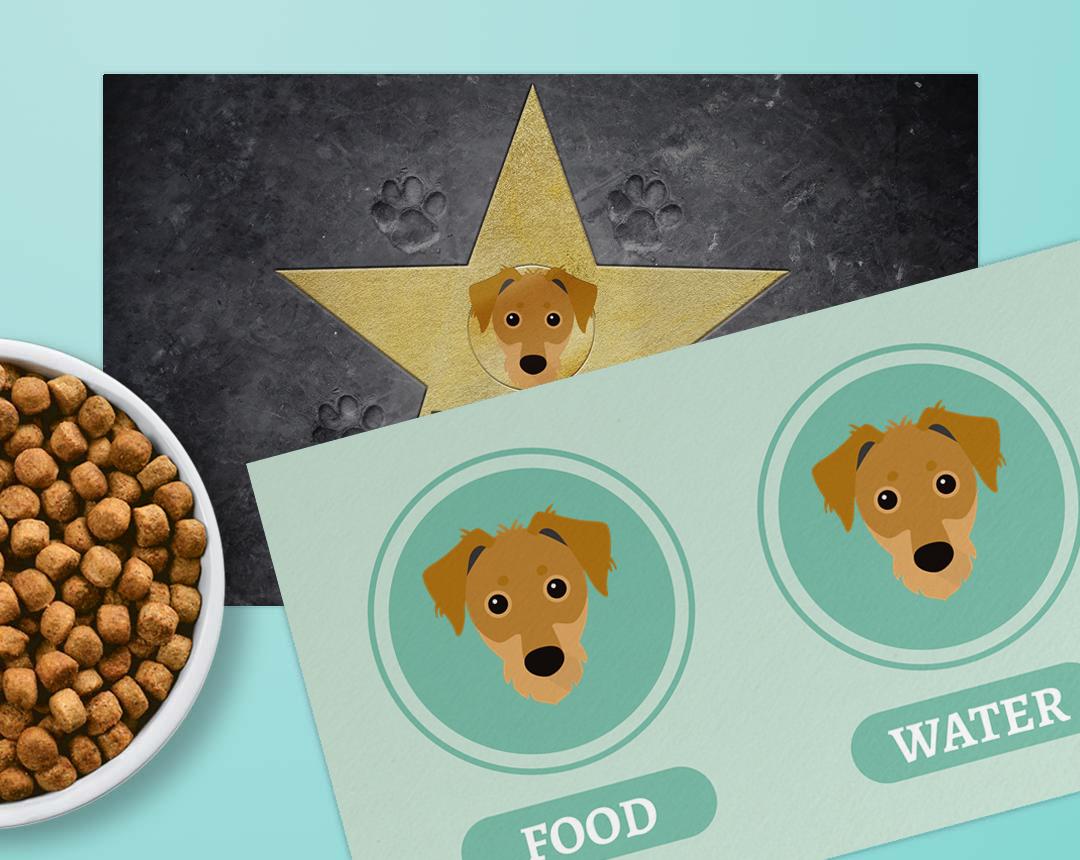 Personalized Dog Food Mats