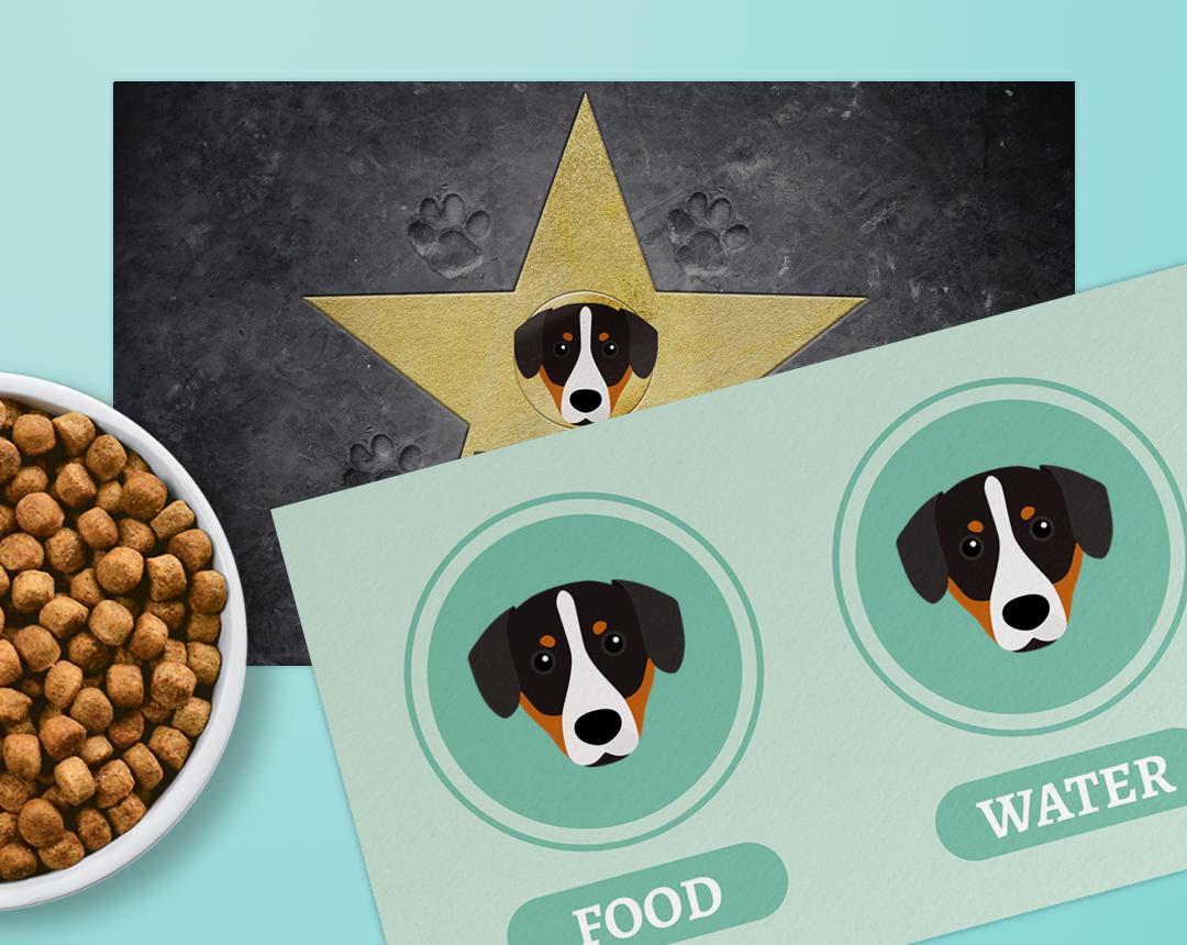 Personalized Dog Food Mats