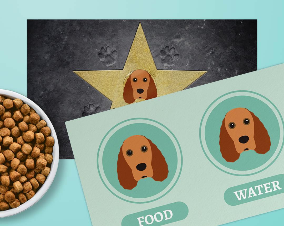 Personalized Dog Food Mats