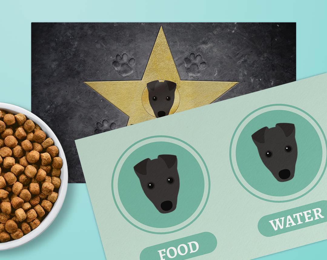 Personalized Dog Food Mats