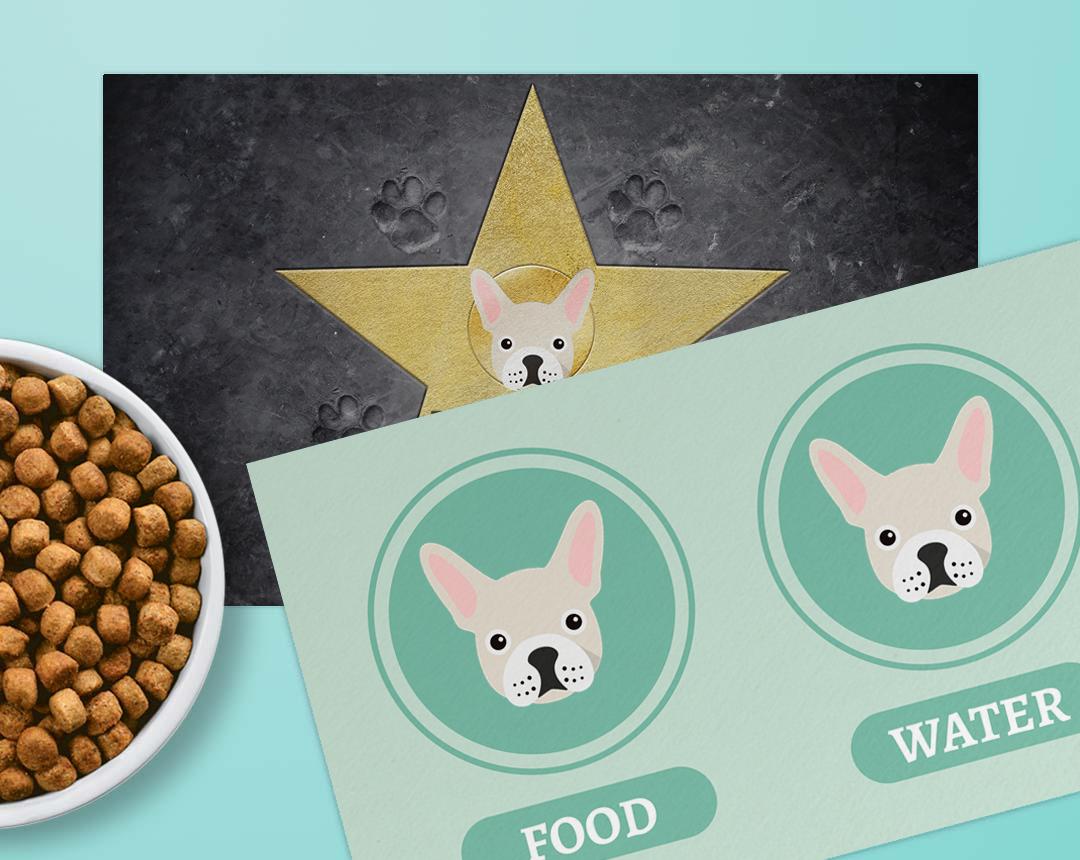 Personalized Dog Food Mats