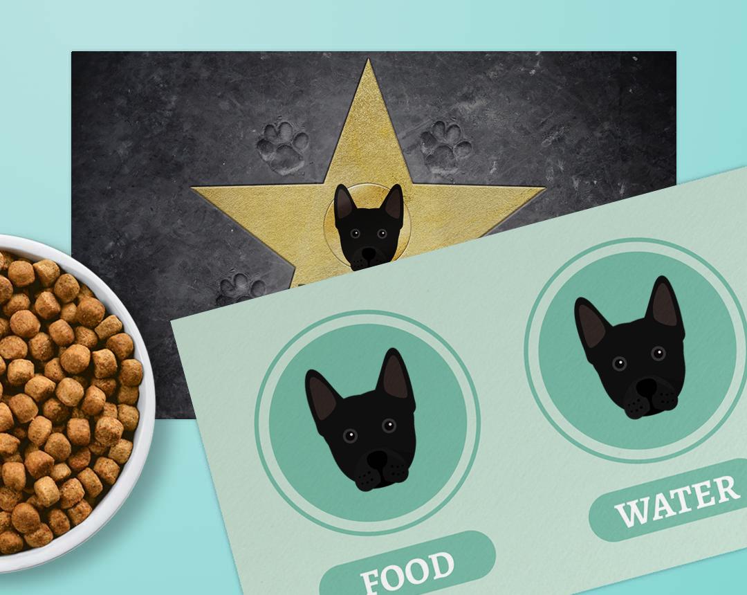 Personalized Dog Food Mats