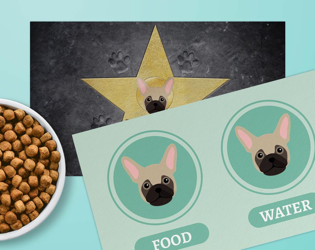 Personalized Dog Food Mats