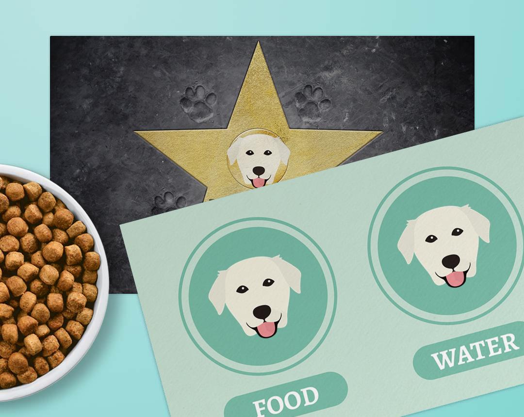 Personalized Dog Food Mats