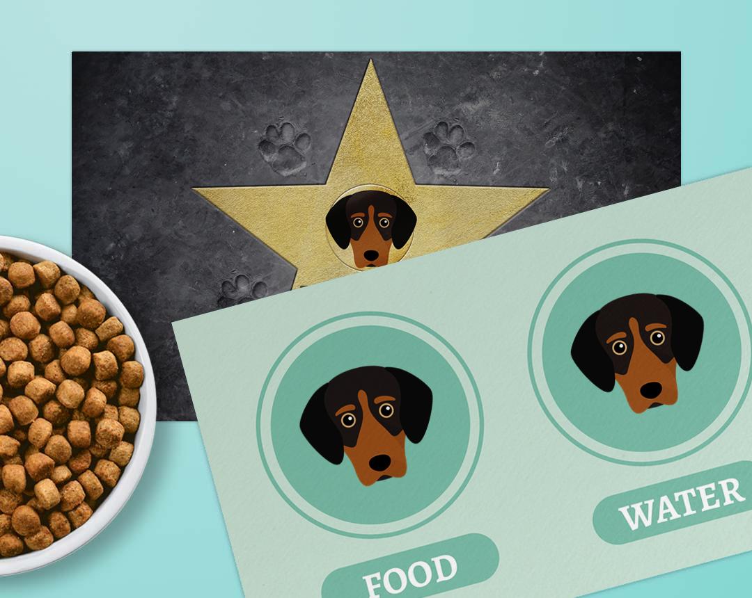 Personalized Dog Food Mats