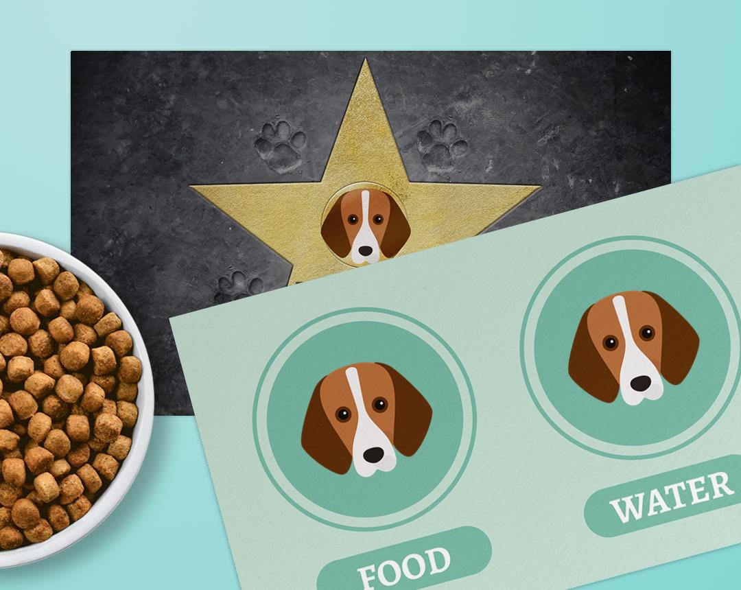 Personalized Dog Food Mats