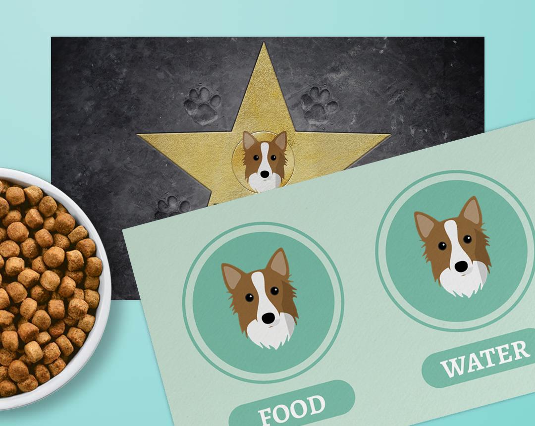 Personalized Dog Food Mats