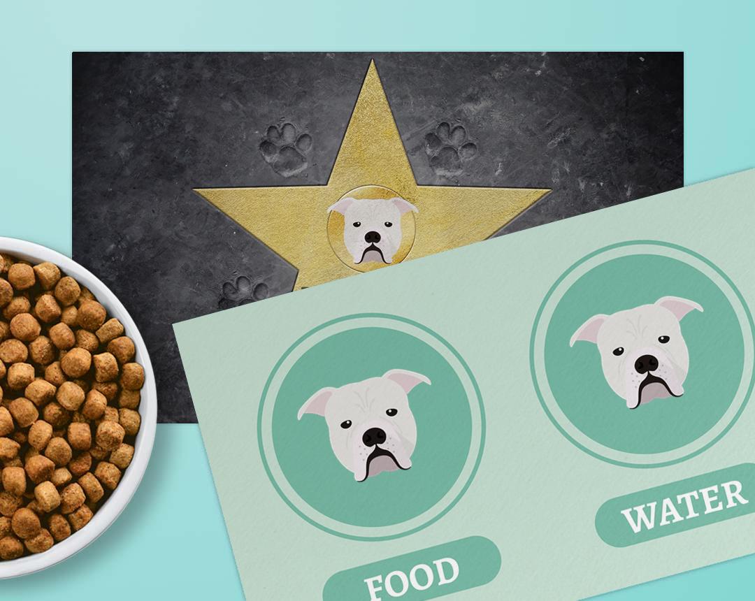 Personalized Dog Food Mats