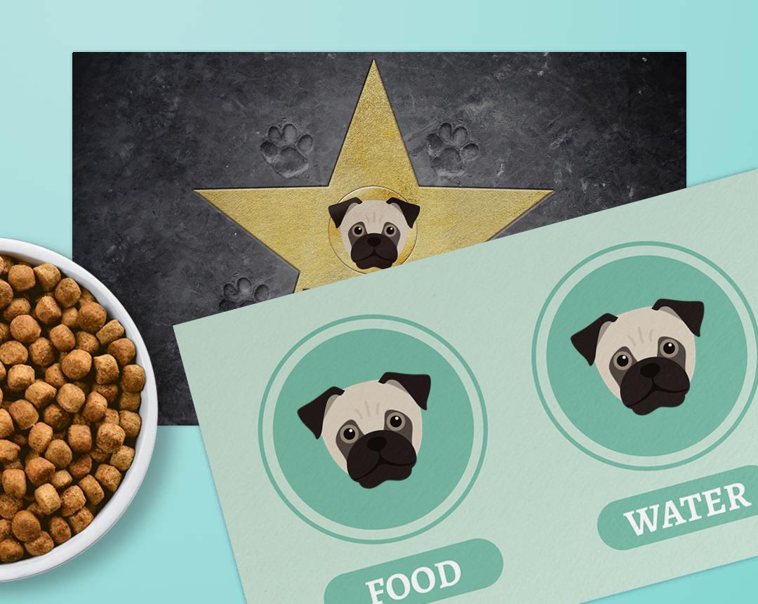 Personalized Dog Food Mats