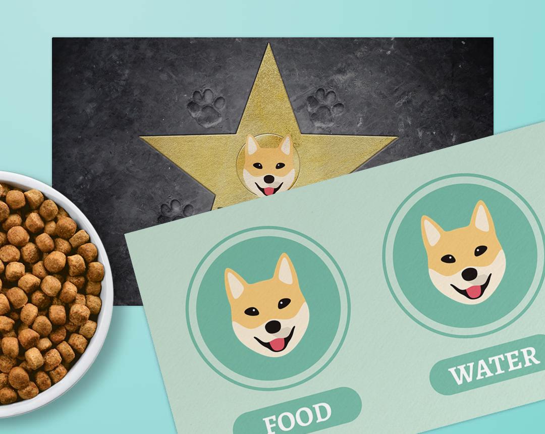 Personalized Dog Food Mats