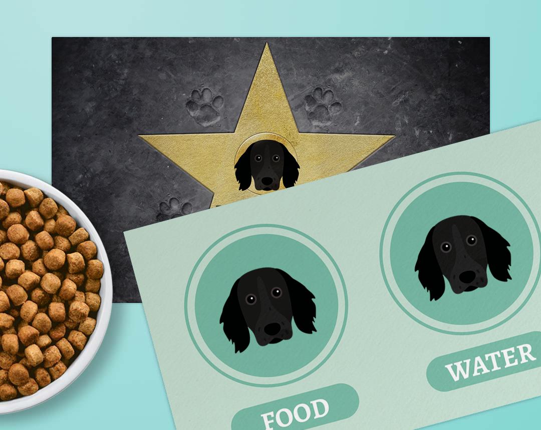 Personalized Dog Food Mats