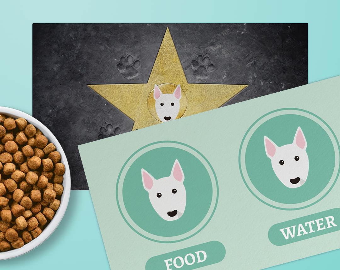 Personalized Dog Food Mats